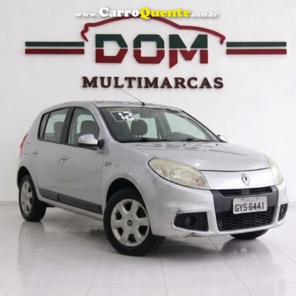 RENAULT   SANDERO EXPRESSION HI-FLEX 1.6 8V 5P   PRATA 2012 1.6 GASOLINA