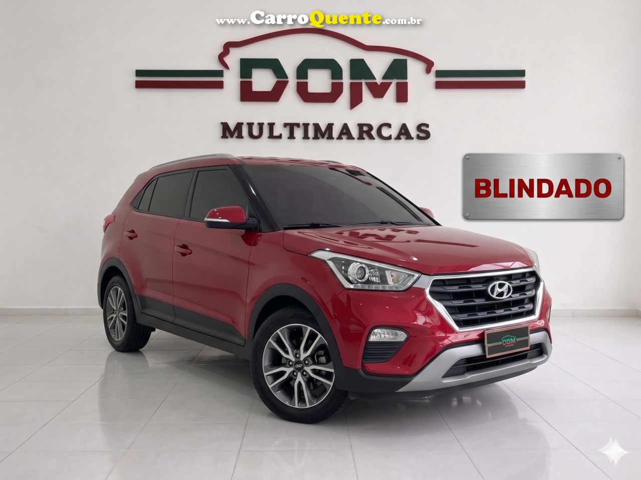 HYUNDAI   CRETA PRESTIGE 2.0 16V FLEX AUT.   VERMELHO 2017 2.0 FLEX - Loja