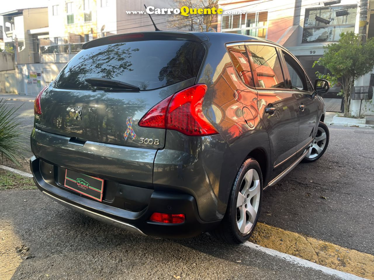 PEUGEOT   3008 GRIFFE 1.6 TURBO 16V 5P AUT.   CINZA 2013 1.6 GASOLINA - Loja