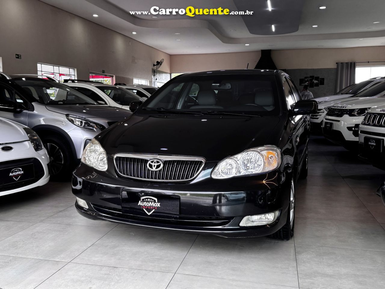 TOYOTA   COROLLA SE-G 1.81.8 FLEX 16V AUT.   PRETO 2006 1.8 GASOLINA - Loja