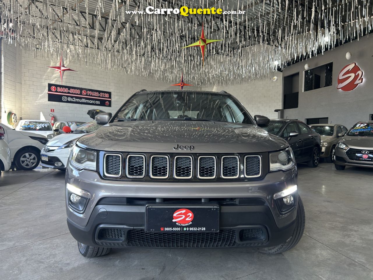 JEEP   COMPASS LONGITUDE 2.0 4X4 DIES. 16V AUT.   MARROM 2018 2.0 DIESEL - Loja