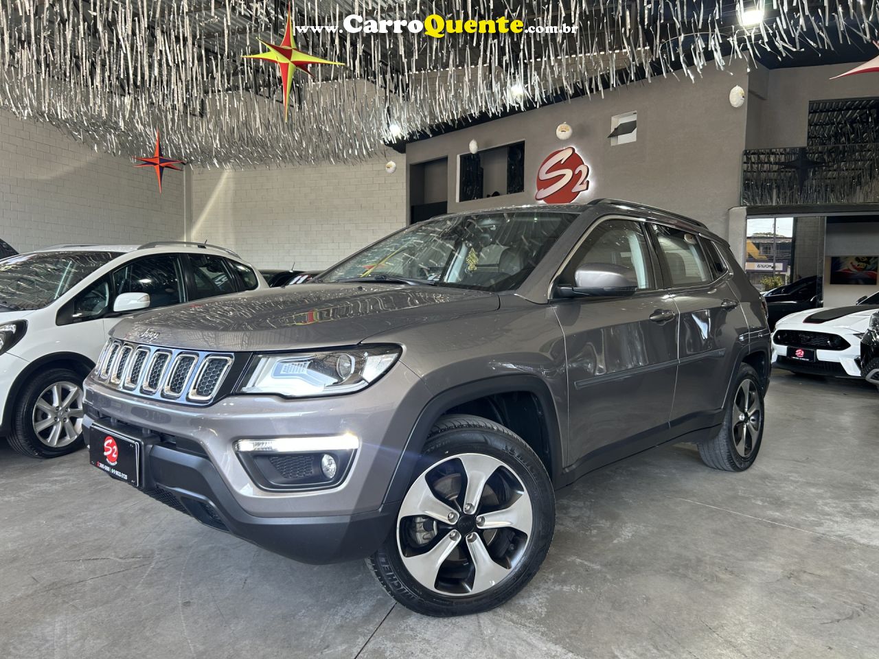 JEEP   COMPASS LONGITUDE 2.0 4X4 DIES. 16V AUT.   MARROM 2018 2.0 DIESEL - Loja
