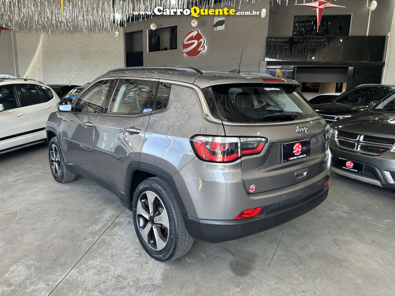 JEEP   COMPASS LONGITUDE 2.0 4X4 DIES. 16V AUT.   MARROM 2018 2.0 DIESEL - Loja
