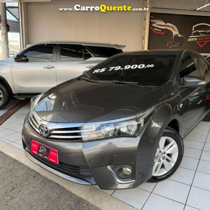 TOYOTA   COROLLA GLI 1.8 FLEX 16V  AUT.   CINZA 2015 1.8 FLEX