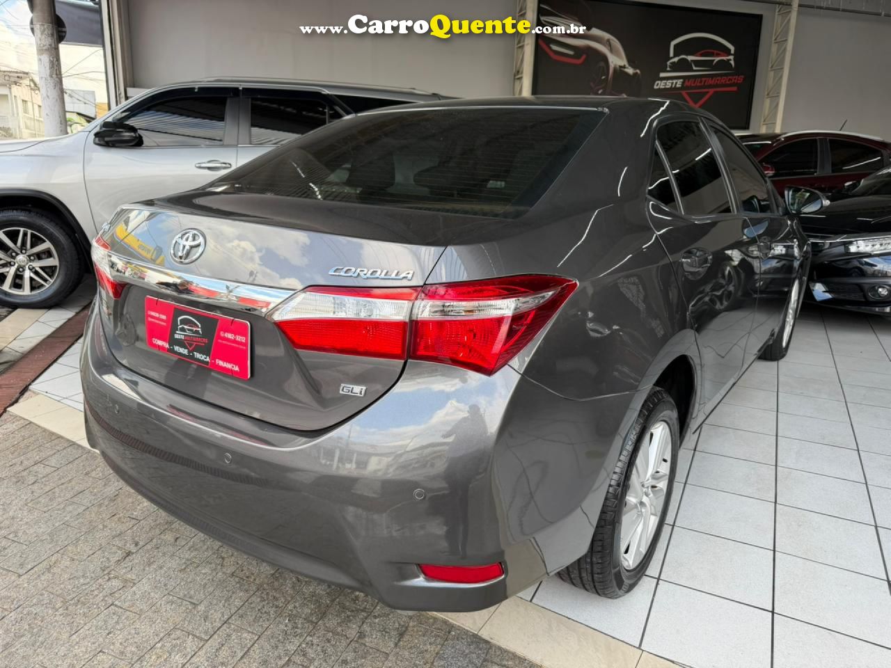 TOYOTA   COROLLA GLI 1.8 FLEX 16V  AUT.   CINZA 2015 1.8 FLEX - Loja