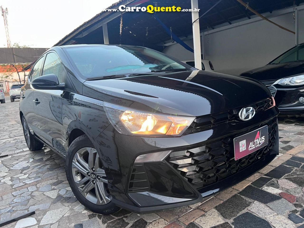 HYUNDAI   HYUNDAI HB20S COMFORT PLUS 1.0 TB FLEX 12V AUT   PRETO 2025 1.0 FLEX - Loja