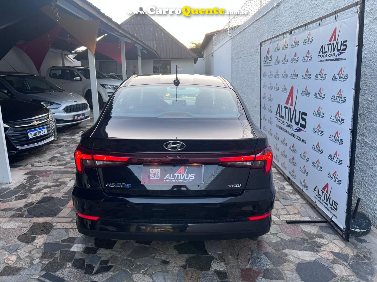 HYUNDAI   HYUNDAI HB20S COMFORT PLUS 1.0 TB FLEX 12V AUT   PRETO 2025 1.0 FLEX - Loja