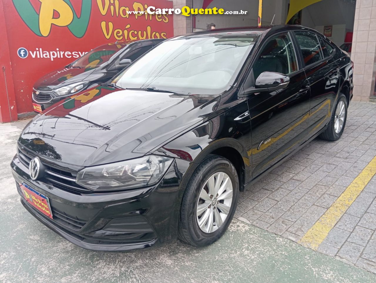 VOLKSWAGEN   VIRTUS 1.6 MSI FLEX 16V 4P AUT.   PRETO 2019 1.6 FLEX - Loja