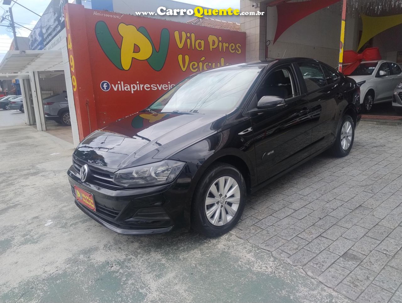 VOLKSWAGEN   VIRTUS 1.6 MSI FLEX 16V 4P AUT.   PRETO 2019 1.6 FLEX - Loja