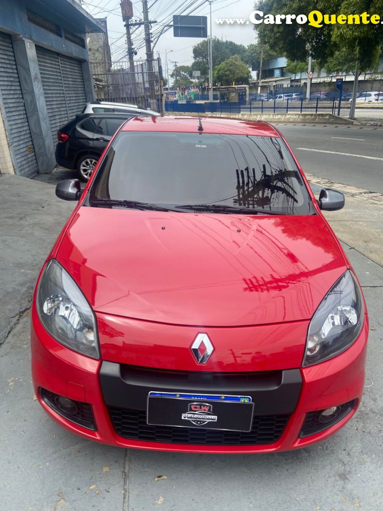 RENAULT   SANDERO TECHRUN HI-FLEX 1.0 16V 5P   VERMELHO 2014 1.0 FLEX - Loja