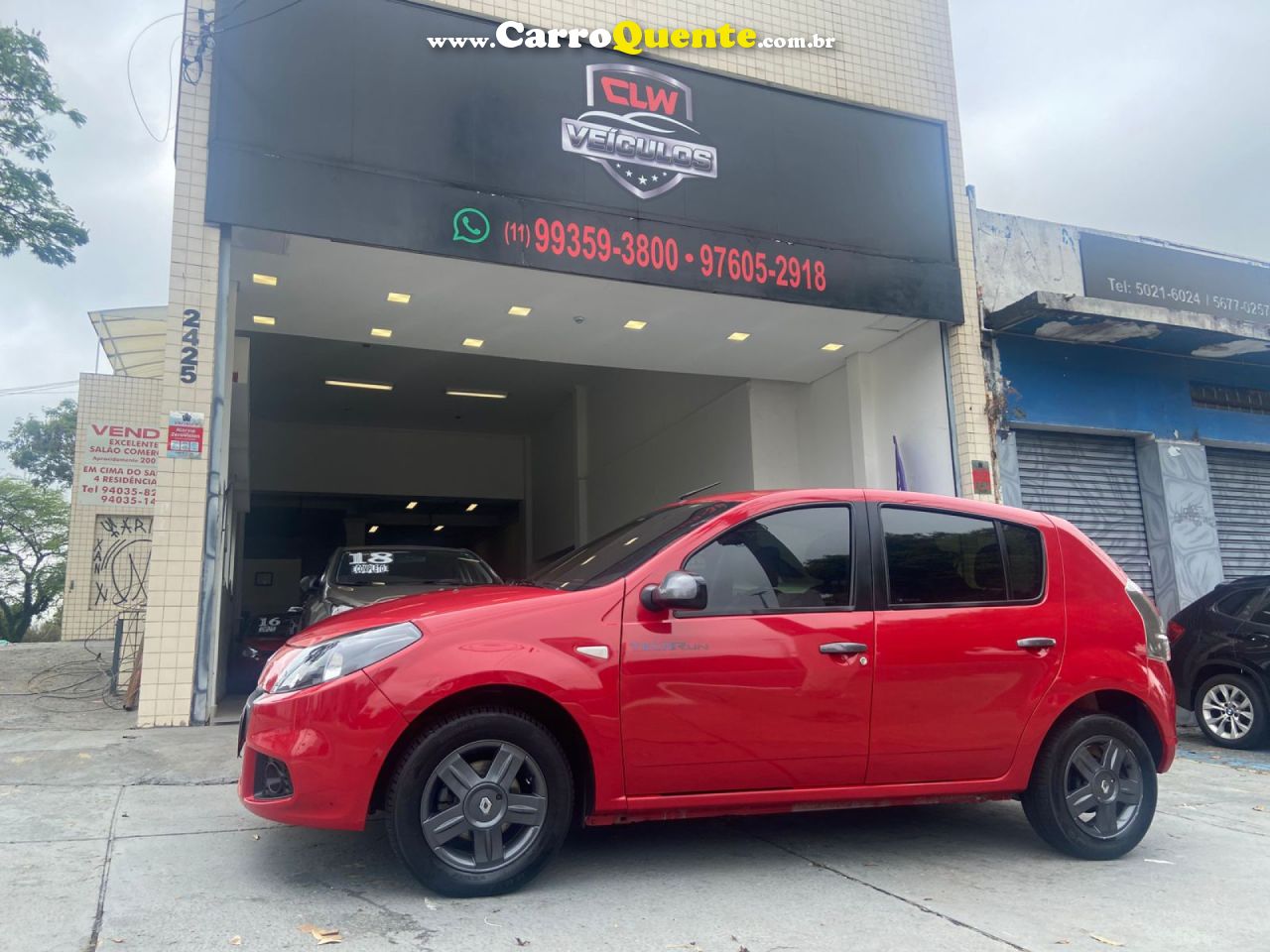 RENAULT   SANDERO TECHRUN HI-FLEX 1.0 16V 5P   VERMELHO 2014 1.0 FLEX - Loja