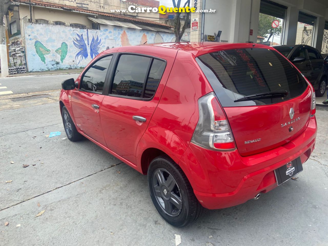 RENAULT   SANDERO TECHRUN HI-FLEX 1.0 16V 5P   VERMELHO 2014 1.0 FLEX - Loja