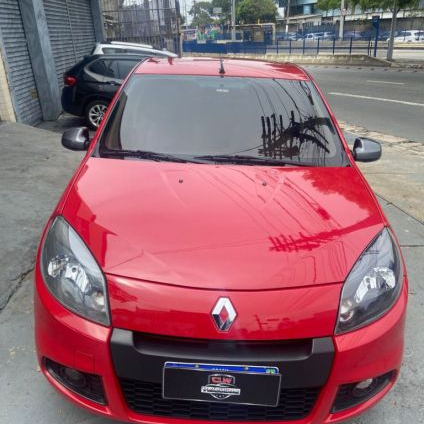 RENAULT   SANDERO TECHRUN HI-FLEX 1.0 16V 5P   VERMELHO 2014 1.0 FLEX