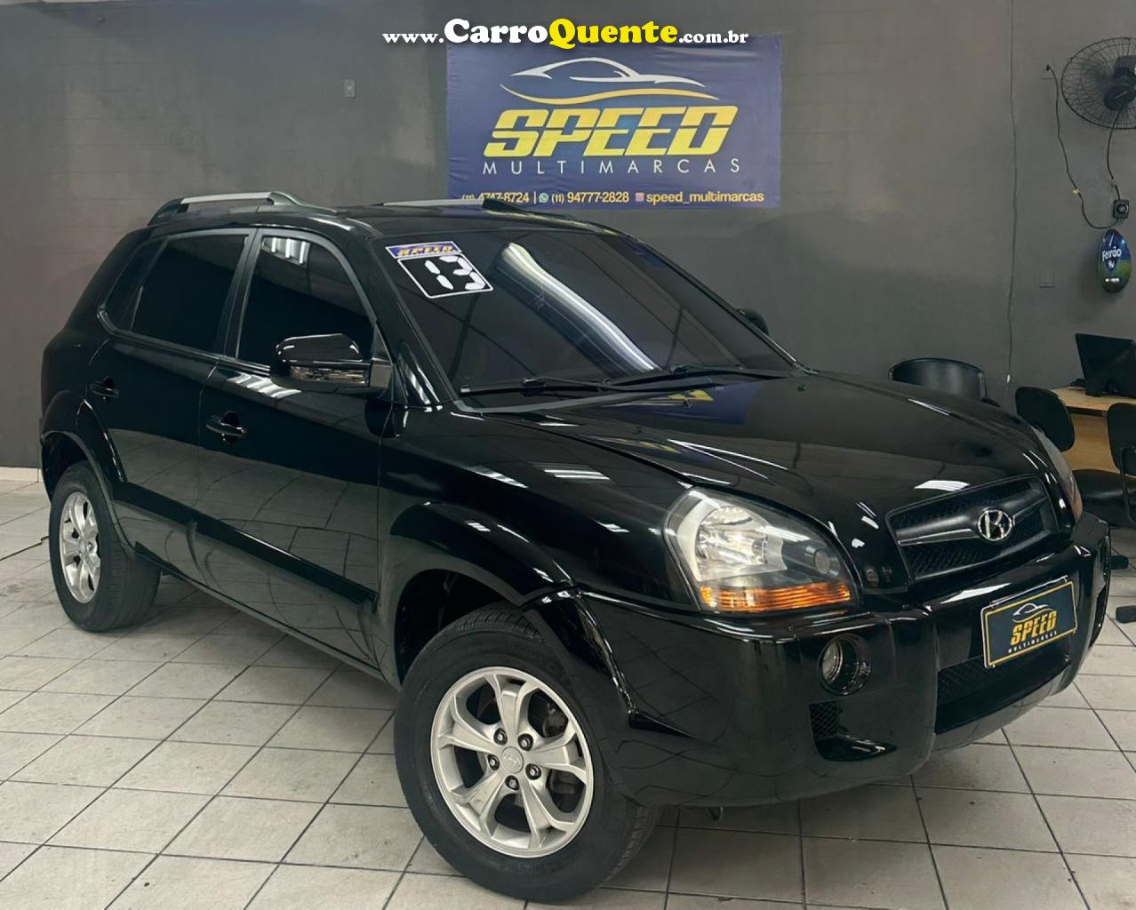 HYUNDAI   TUCSON 2.0 16V AUT.   PRETO 2013 2.0 FLEX - Loja