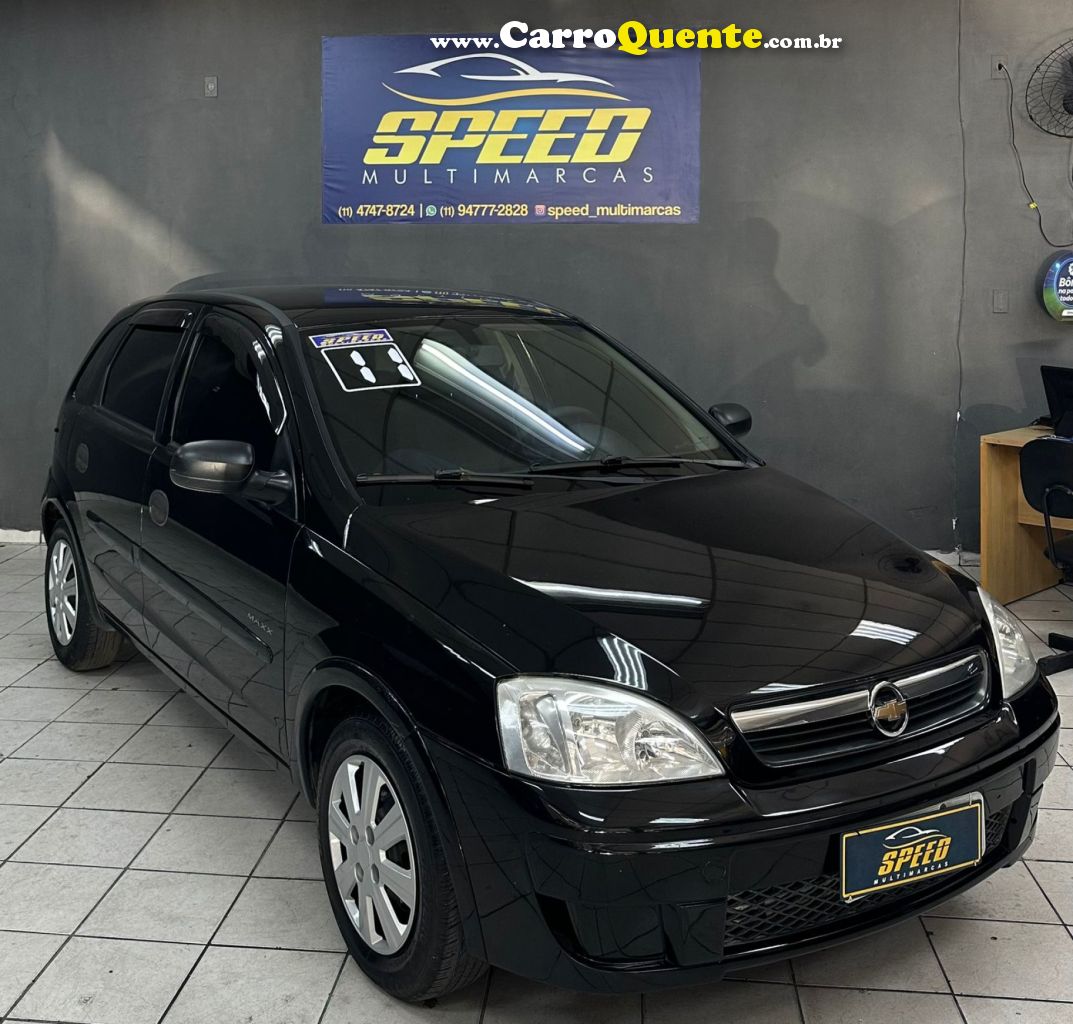 CHEVROLET   CORSA HAT. MAXX 1.4 8V ECONOFLEX 5P   PRETO 2011 1.4 FLEX - Loja