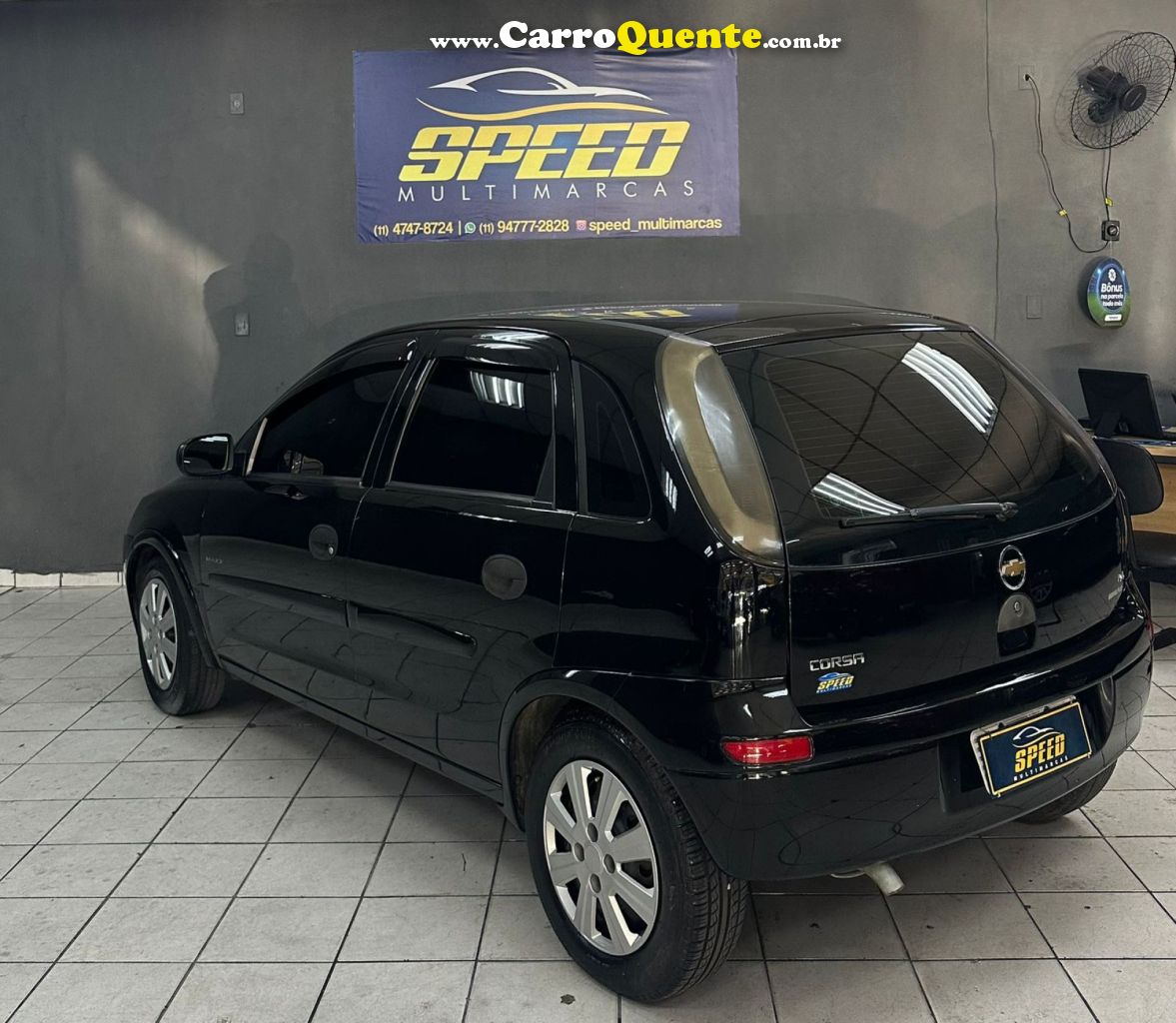 CHEVROLET   CORSA HAT. MAXX 1.4 8V ECONOFLEX 5P   PRETO 2011 1.4 FLEX - Loja