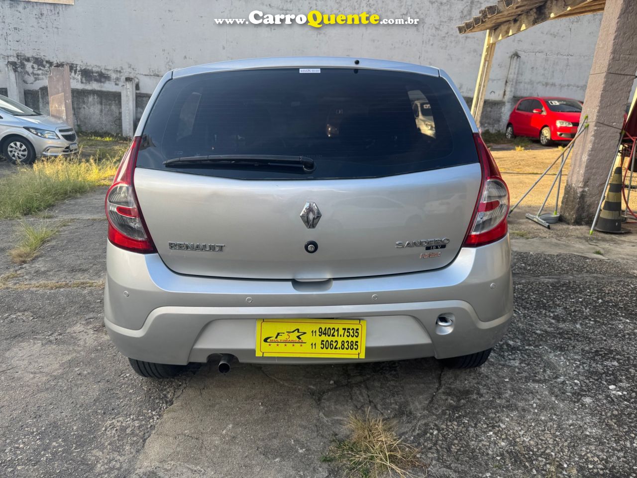 RENAULT   SANDERO EXPRESSION HI-FLEX 1.0 16V 5P   PRATA 2010 1.0 GASOLINA - Loja