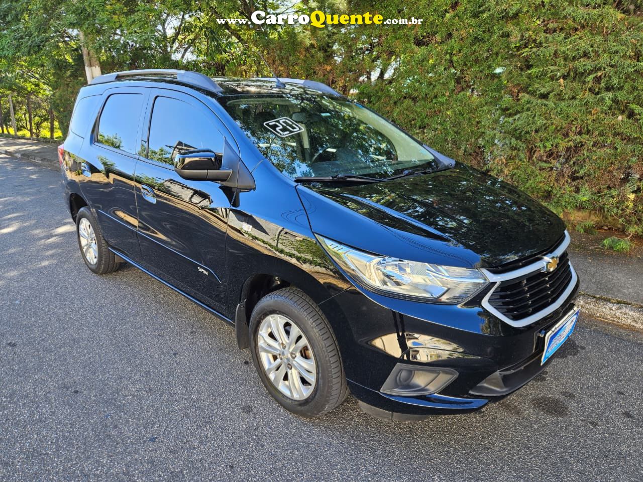 CHEVROLET   SPIN LT 1.8 8V ECONO.FLEX 5P AUT.   PRETO 2020 1.8 FLEX - Loja