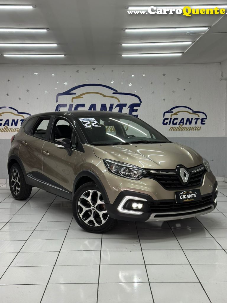 RENAULT   CAPTUR INTENSE 1.3 TB 16V FLEX 5P AUT.   BEGE 2022 1.3 FLEX - Loja