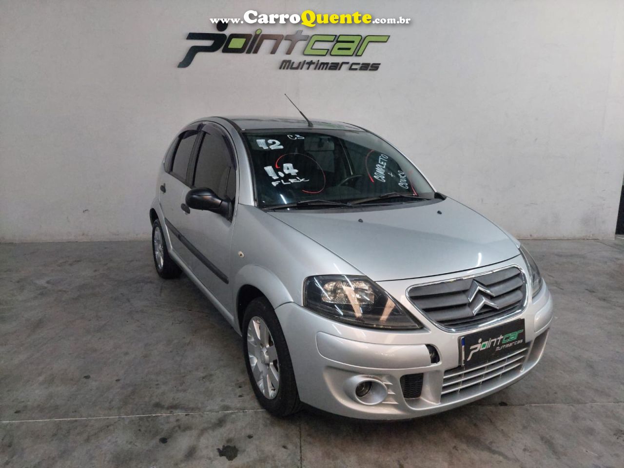 CITROËN   C3 GLX 1.4 GLX SONORA 1.4 FLEX 8V 5P   PRATA 2012 1.4 FLEX - Loja