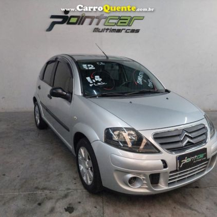 CITROËN   C3 GLX 1.4 GLX SONORA 1.4 FLEX 8V 5P   PRATA 2012 1.4 FLEX