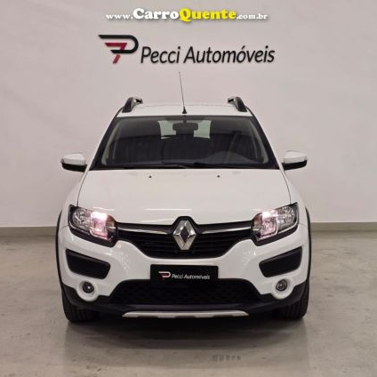 RENAULT   SANDERO STEPWAY EASY R FLEX 1.6 16V 5P   BRANCO 2018 1.6 FLEX