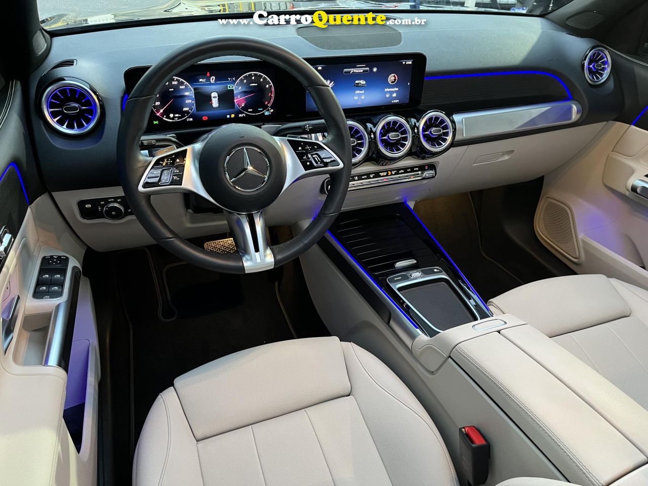 MERCEDES-BENZ   MERCEDES-BENZ GLB 220 2.0 MHEV PROGRESSIVE 4MATIC 8G-DCT   PRETO 2025 2.0 T GASOLINA E ELÉTRICO - Loja
