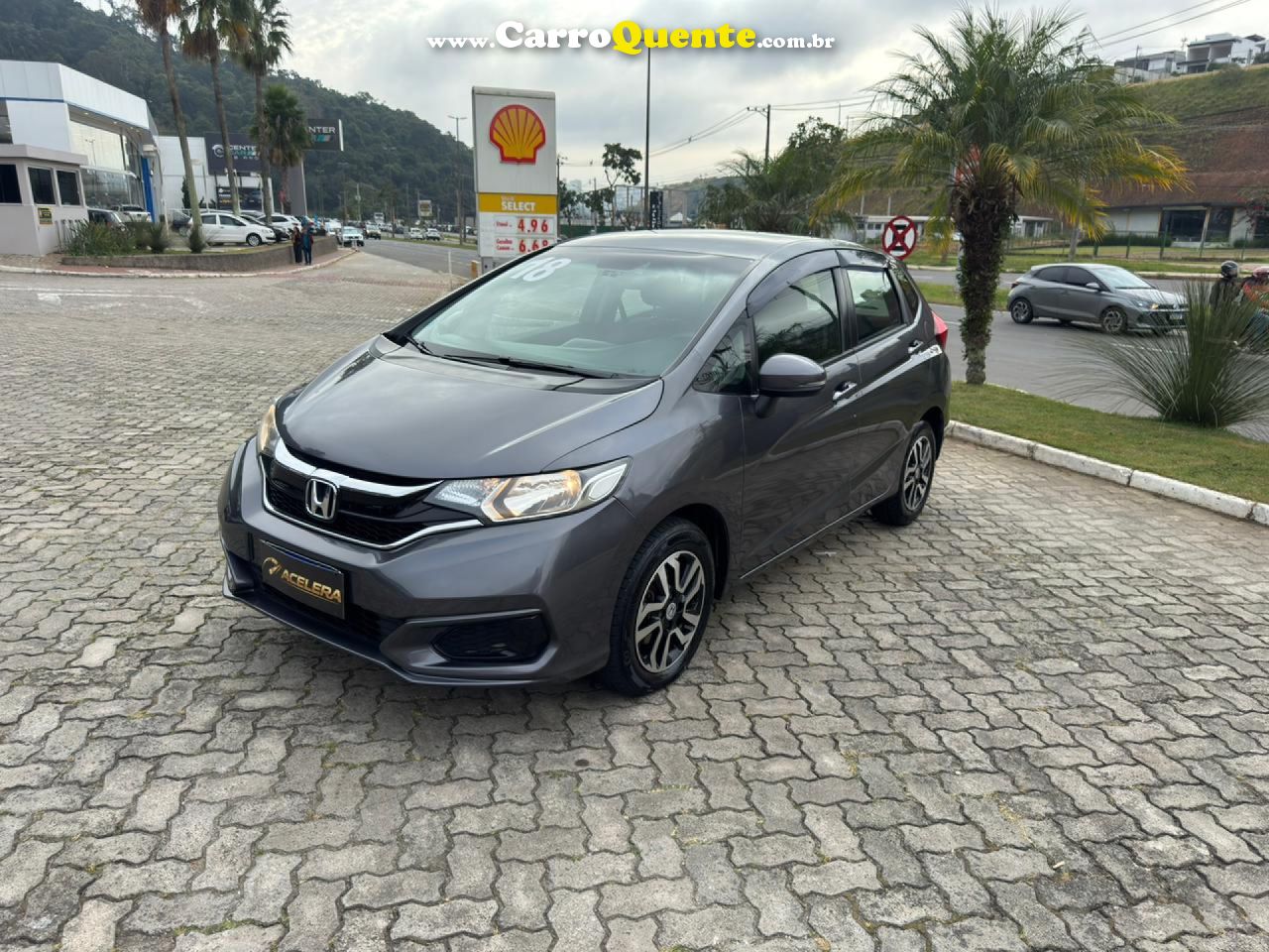 HONDA   FIT PERSONAL 1.5 FLEXONE 16V 5P AUT.   CINZA 2018 1.5 FLEX - Loja