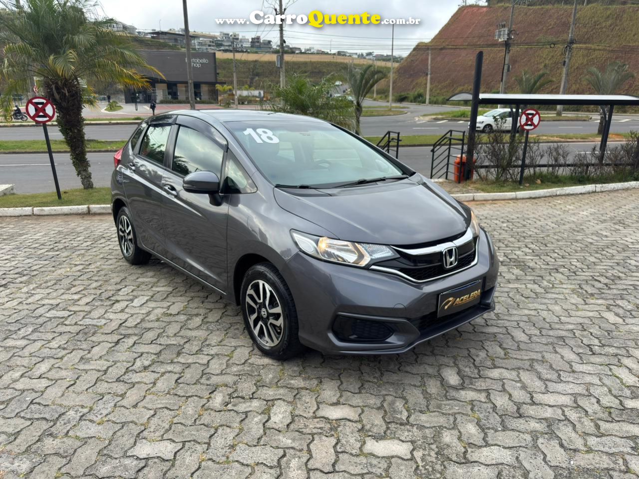 HONDA   FIT PERSONAL 1.5 FLEXONE 16V 5P AUT.   CINZA 2018 1.5 FLEX - Loja
