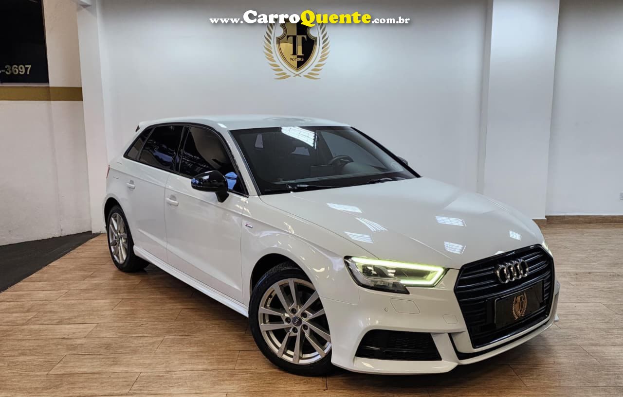 AUDI   A3 1.4 TFSI GASOLINA SPORTBACK PRESTIGE PLUS S-TRONIC   BRANCO 2020 1.4 Turb GASOLINA - Loja