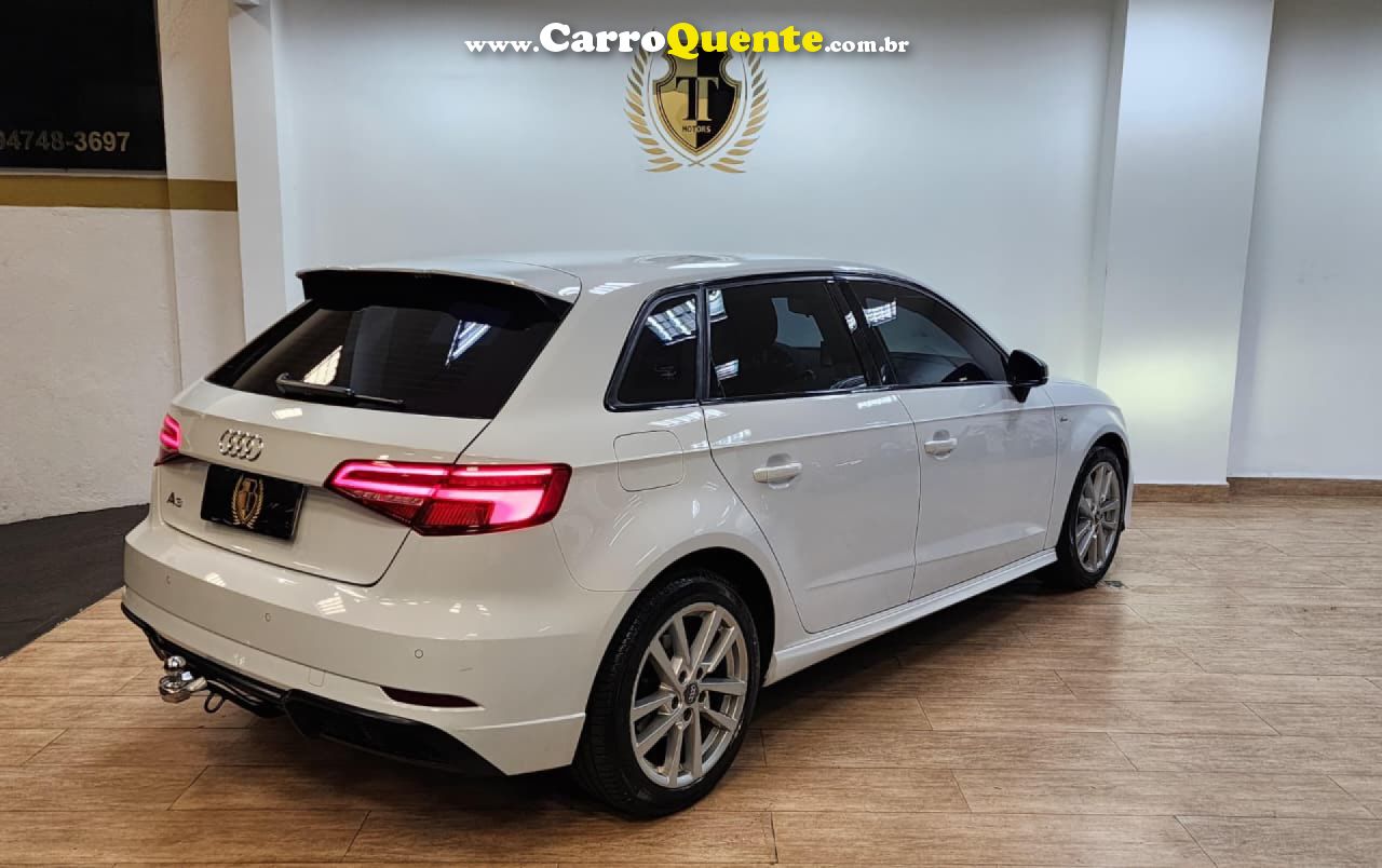 AUDI   A3 1.4 TFSI GASOLINA SPORTBACK PRESTIGE PLUS S-TRONIC   BRANCO 2020 1.4 Turb GASOLINA - Loja