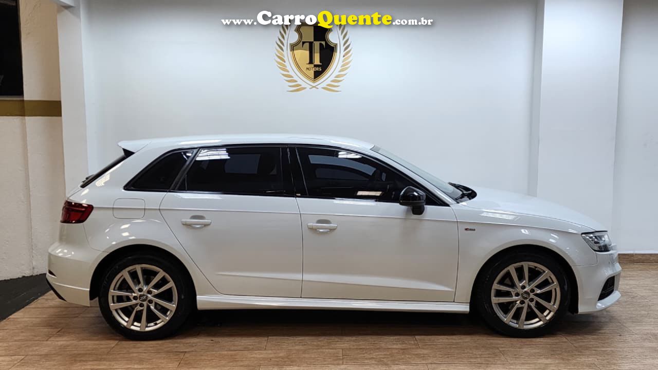 AUDI   A3 1.4 TFSI GASOLINA SPORTBACK PRESTIGE PLUS S-TRONIC   BRANCO 2020 1.4 Turb GASOLINA - Loja