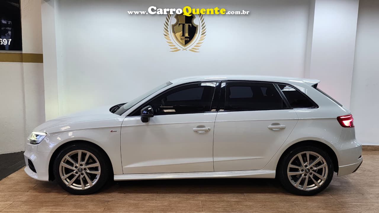 AUDI   A3 1.4 TFSI GASOLINA SPORTBACK PRESTIGE PLUS S-TRONIC   BRANCO 2020 1.4 Turb GASOLINA - Loja