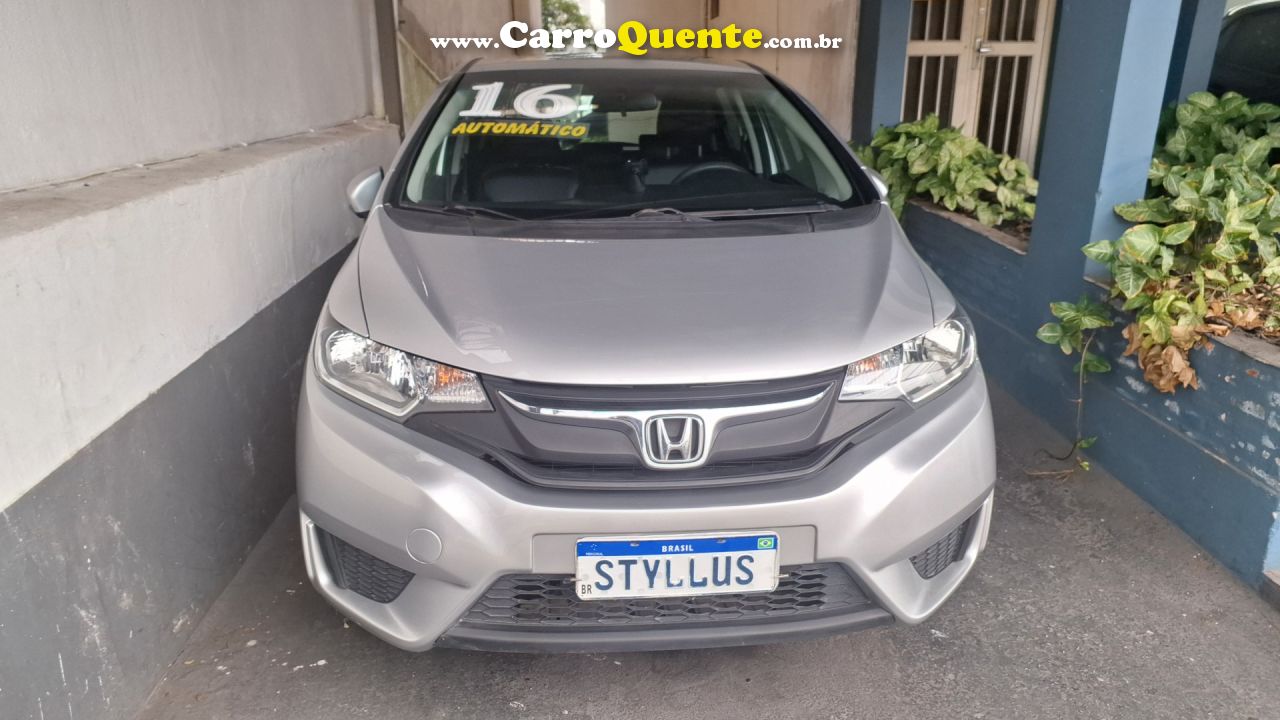 HONDA   FIT LX 1.5 FLEXONE 16V 5P AUT.   PRATA 2016 1.5 FLEX - Loja