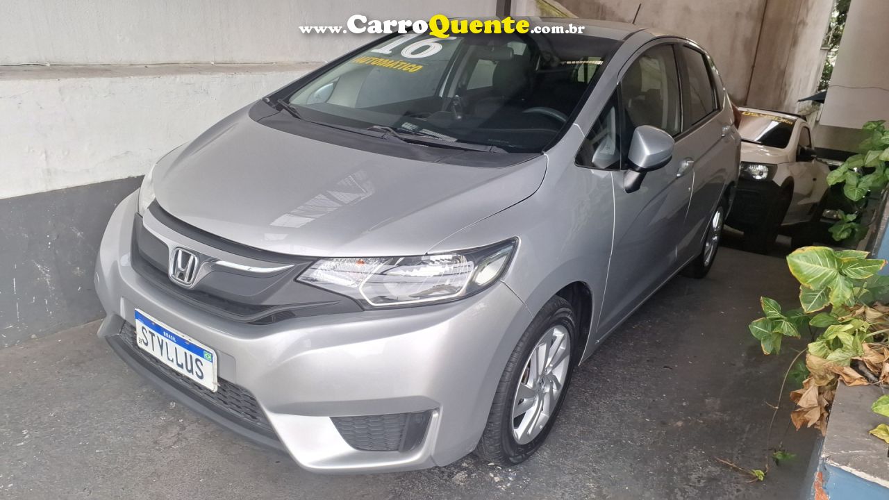 HONDA   FIT LX 1.5 FLEXONE 16V 5P AUT.   PRATA 2016 1.5 FLEX - Loja
