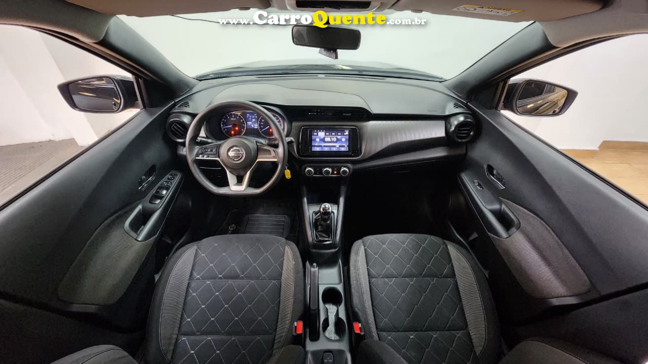 NISSAN   KICKS S 1.6 16V FLEXSTAR 5P MEC.   PRETO 2019 1.6 GASOLINA - Loja