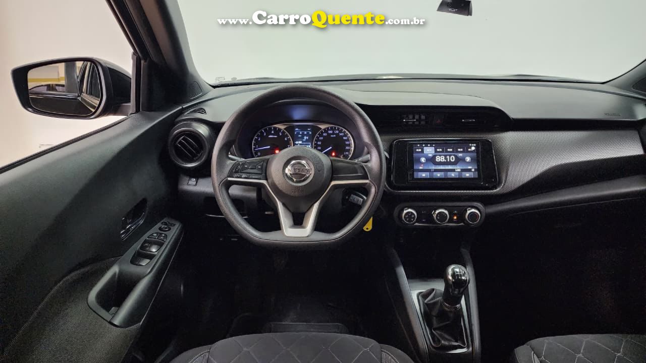 NISSAN   KICKS S 1.6 16V FLEXSTAR 5P MEC.   PRETO 2019 1.6 GASOLINA - Loja