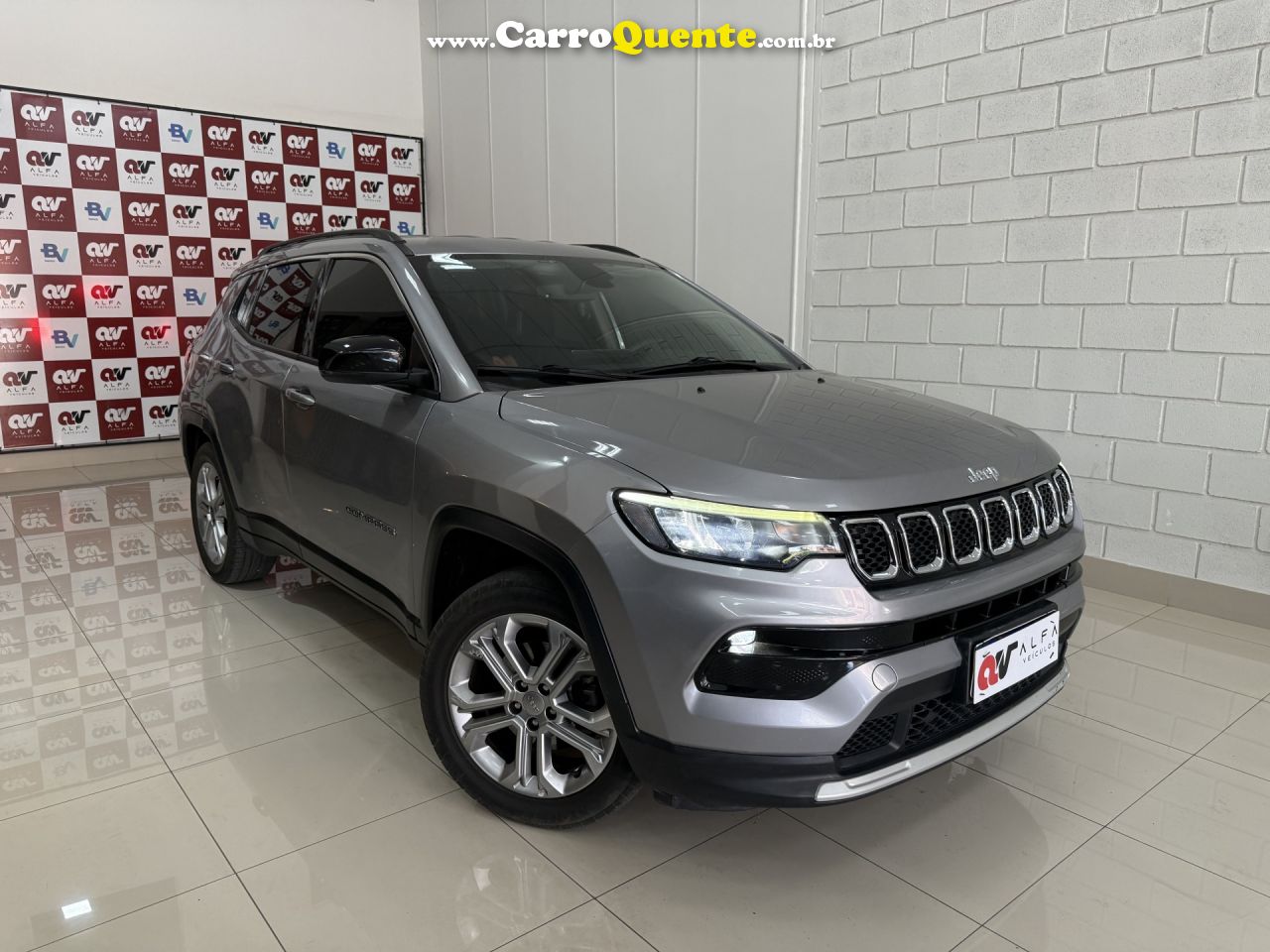 JEEP   COMPASS LONG. T270 1.3 TB 4X2 FLEX AUT.   PRATA 2022 1.3 FLEX - Loja