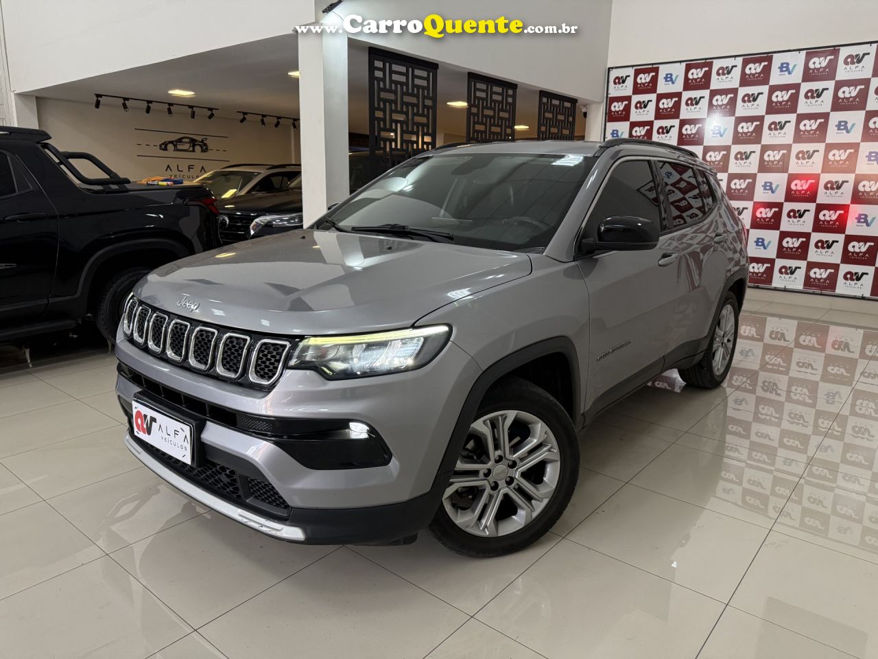 JEEP   COMPASS LONG. T270 1.3 TB 4X2 FLEX AUT.   PRATA 2022 1.3 FLEX - Loja