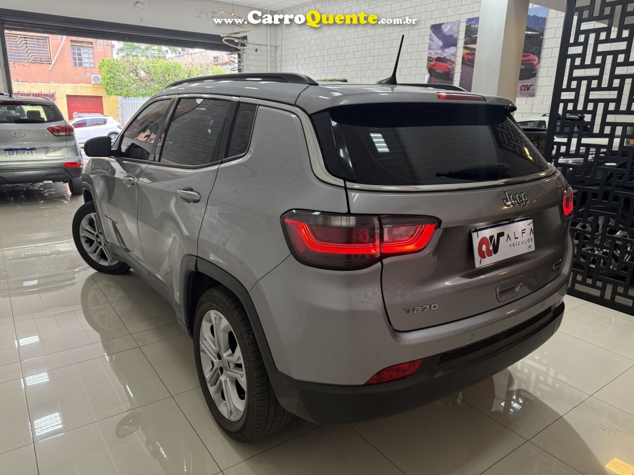 JEEP   COMPASS LONG. T270 1.3 TB 4X2 FLEX AUT.   PRATA 2022 1.3 FLEX - Loja
