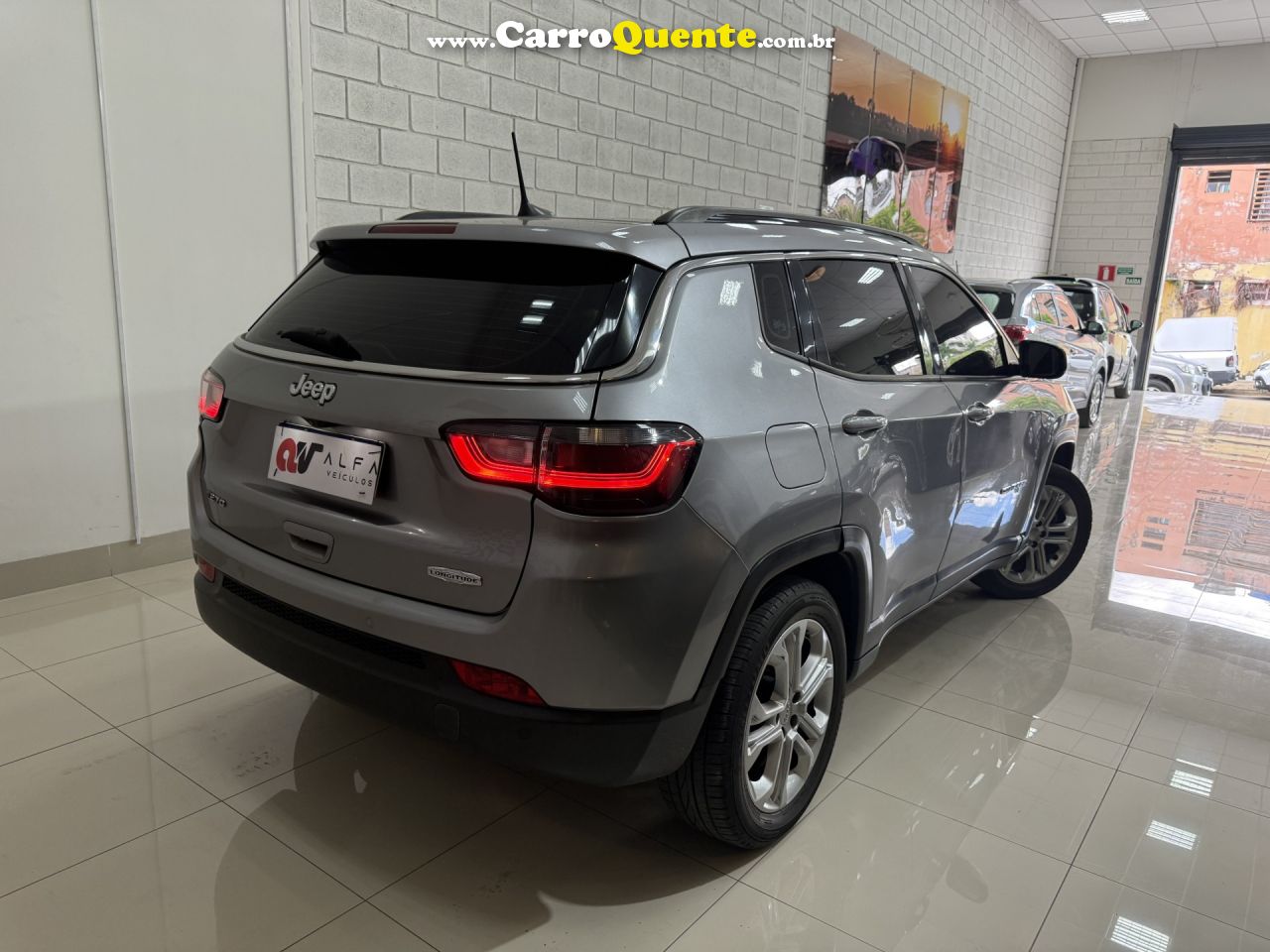JEEP   COMPASS LONG. T270 1.3 TB 4X2 FLEX AUT.   PRATA 2022 1.3 FLEX - Loja