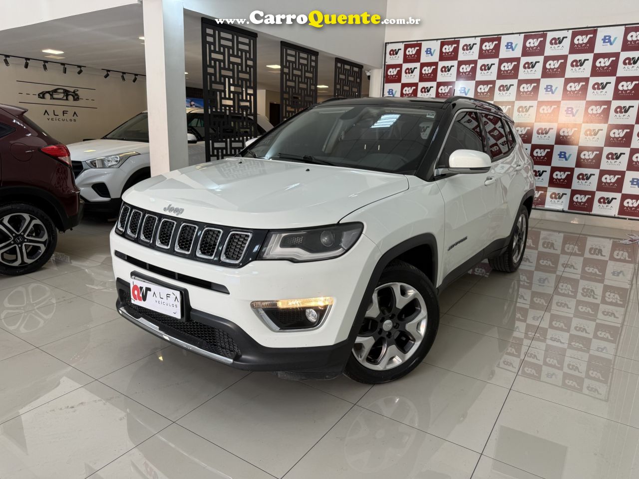 JEEP   COMPASS LIMITED 2.0 4X2 FLEX 16V AUT.   BRANCO 2017 2.0 FLEX - Loja