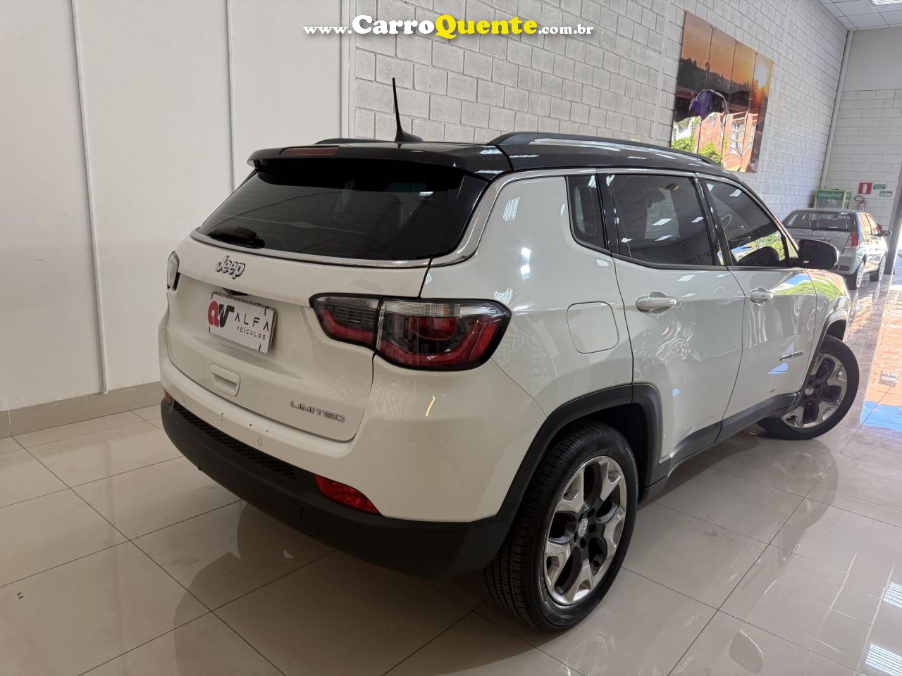 JEEP   COMPASS LIMITED 2.0 4X2 FLEX 16V AUT.   BRANCO 2017 2.0 FLEX - Loja