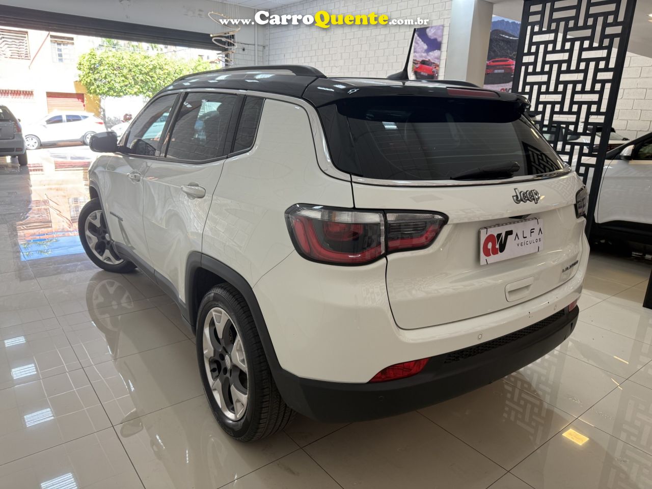 JEEP   COMPASS LIMITED 2.0 4X2 FLEX 16V AUT.   BRANCO 2017 2.0 FLEX - Loja