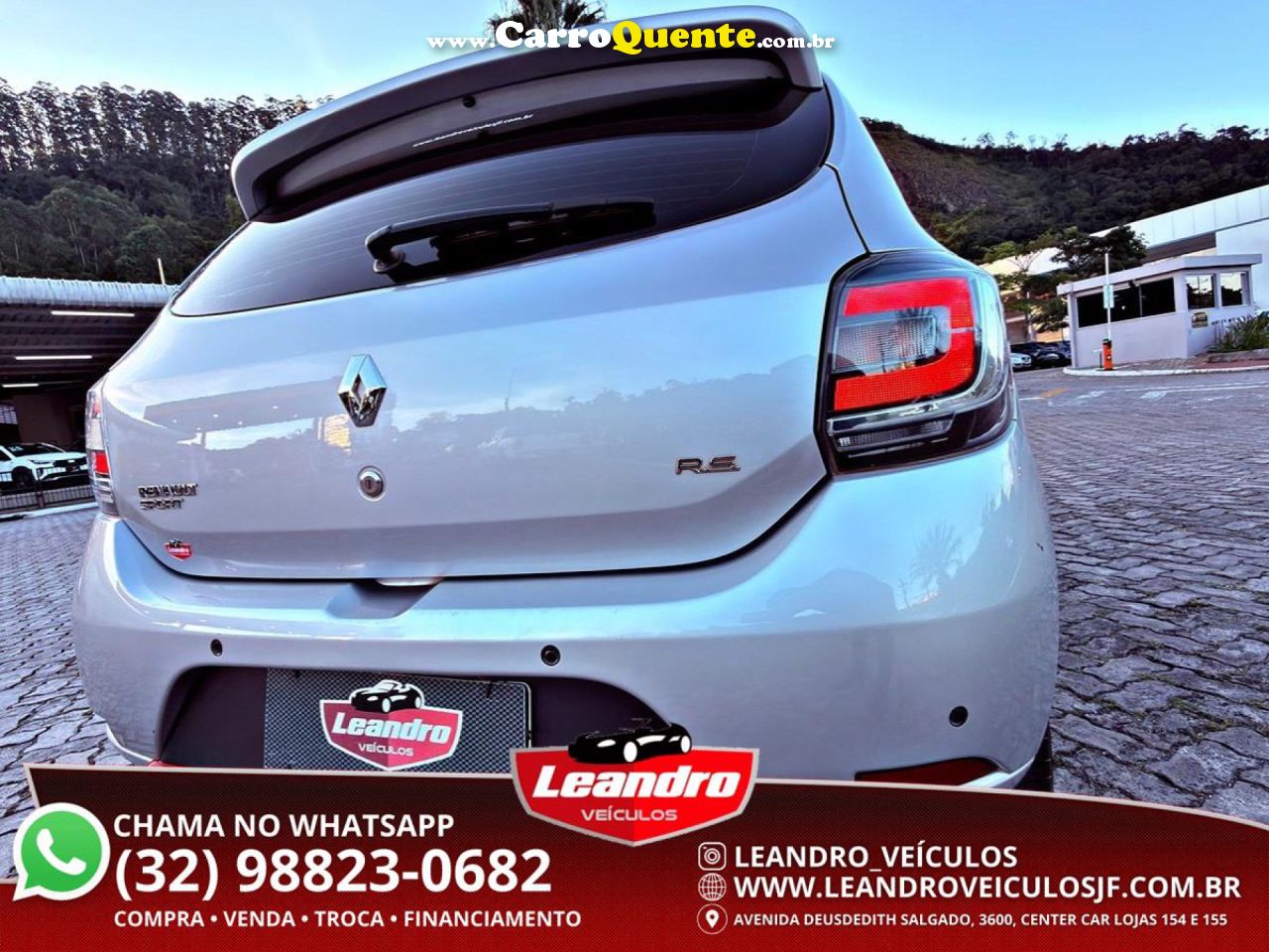 RENAULT   SANDERO RS RACING SPIRIT FLEX 2.0 16V 5P   PRATA 2018 2.0 FLEX - Loja