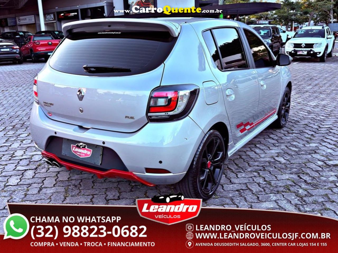 RENAULT   SANDERO RS RACING SPIRIT FLEX 2.0 16V 5P   PRATA 2018 2.0 FLEX - Loja