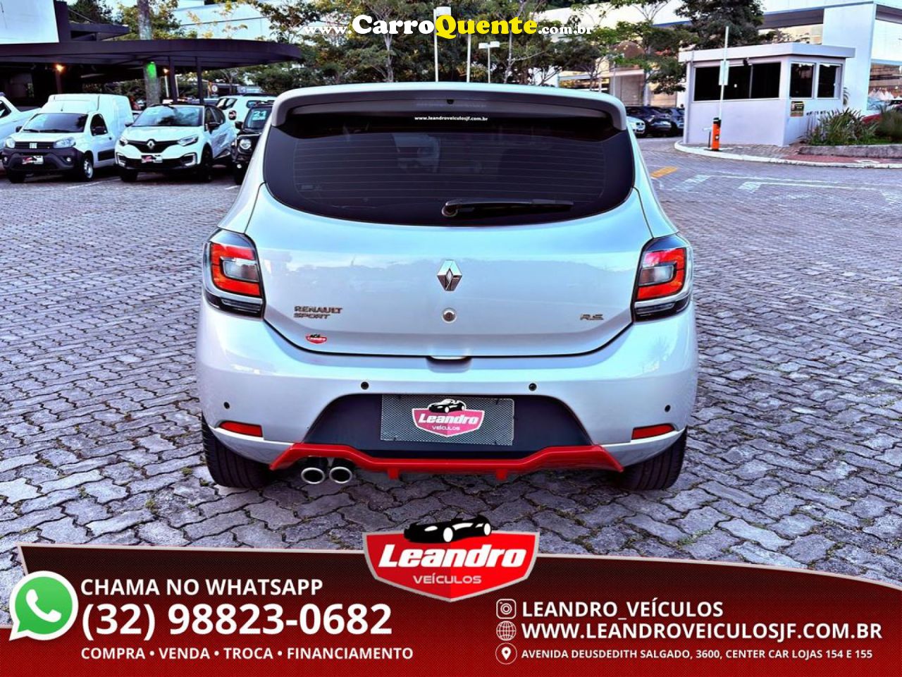 RENAULT   SANDERO RS RACING SPIRIT FLEX 2.0 16V 5P   PRATA 2018 2.0 FLEX - Loja