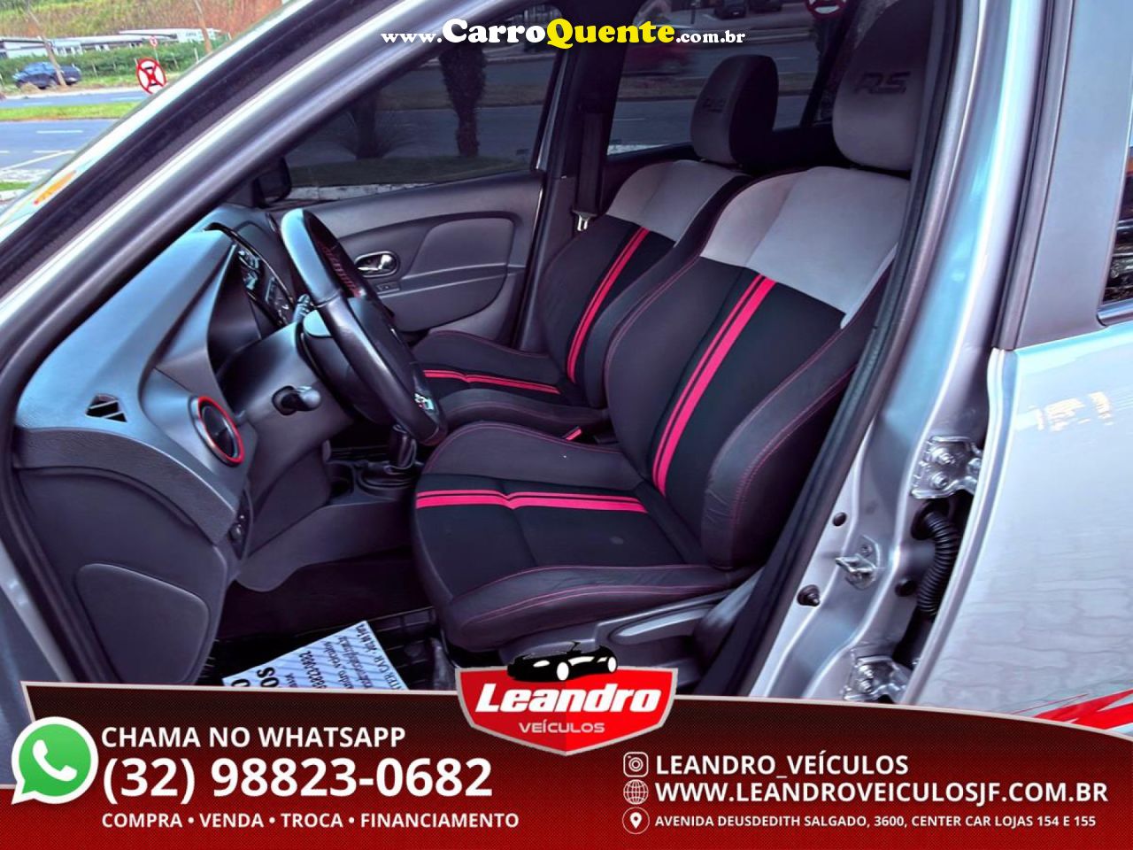 RENAULT   SANDERO RS RACING SPIRIT FLEX 2.0 16V 5P   PRATA 2018 2.0 FLEX - Loja