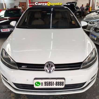 VOLKSWAGEN   GOLF HIGHLINE 1.4 TSI 140CV AUT.   BRANCO 2015 1.4 FLEX