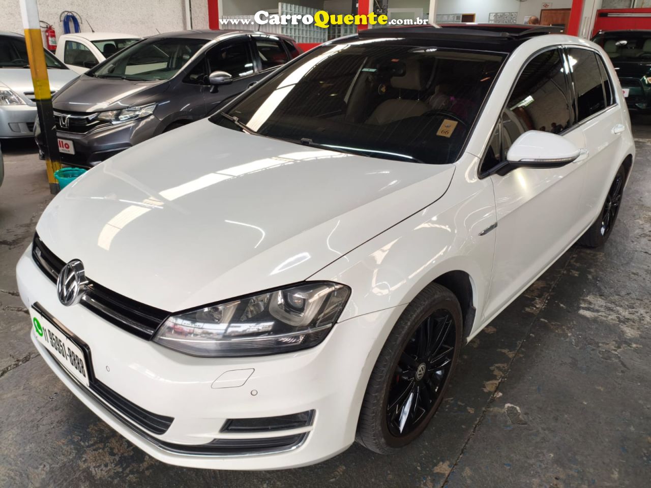 VOLKSWAGEN   GOLF HIGHLINE 1.4 TSI 140CV AUT.   BRANCO 2015 1.4 FLEX - Loja